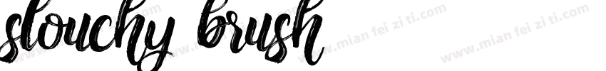 slouchy brush字体转换